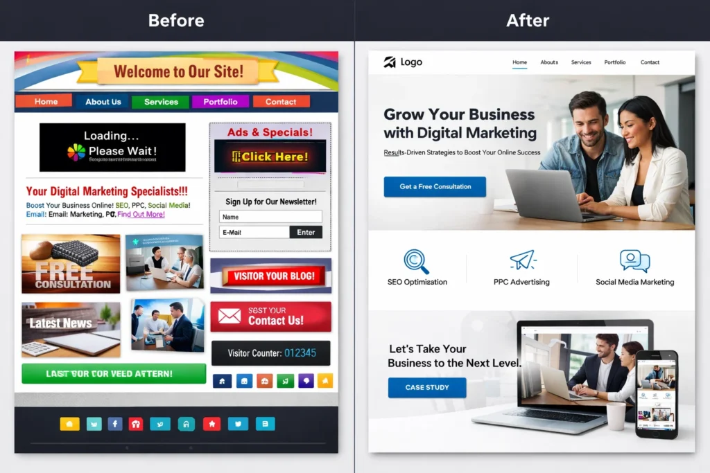Website designing transformation